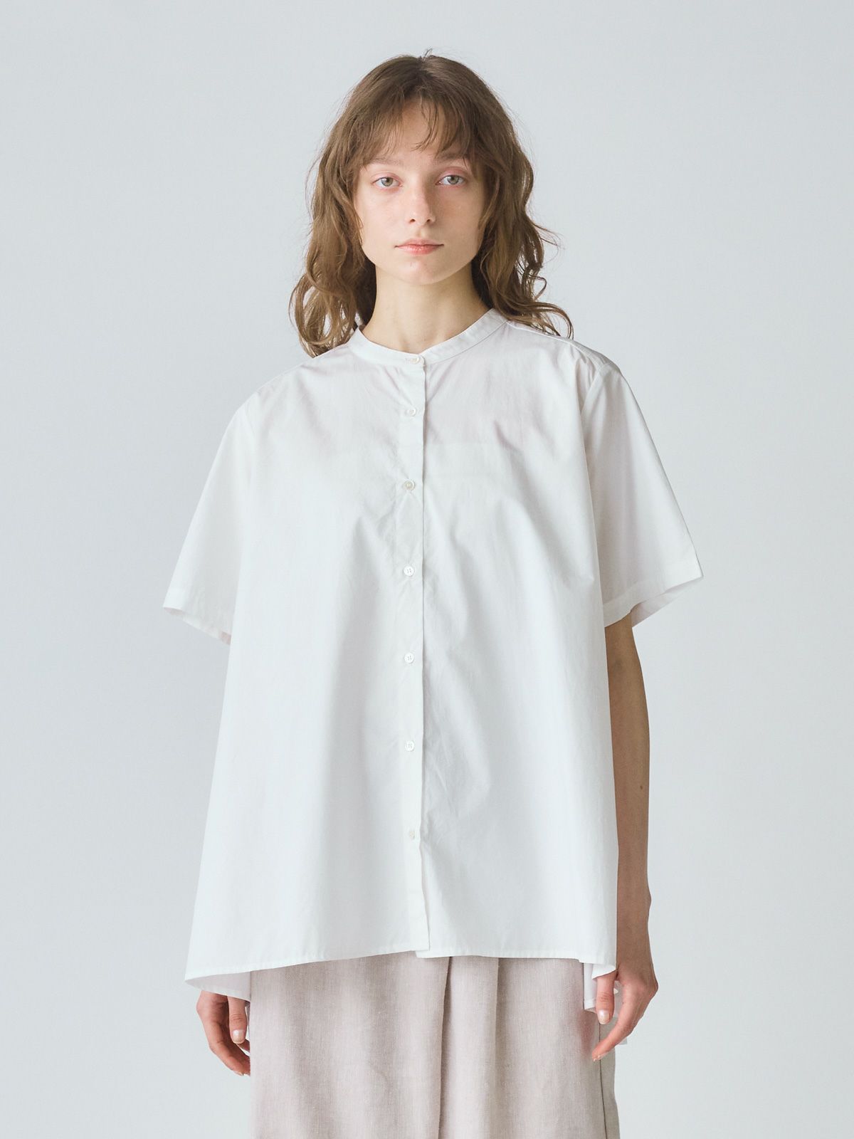 half slv A line shirt