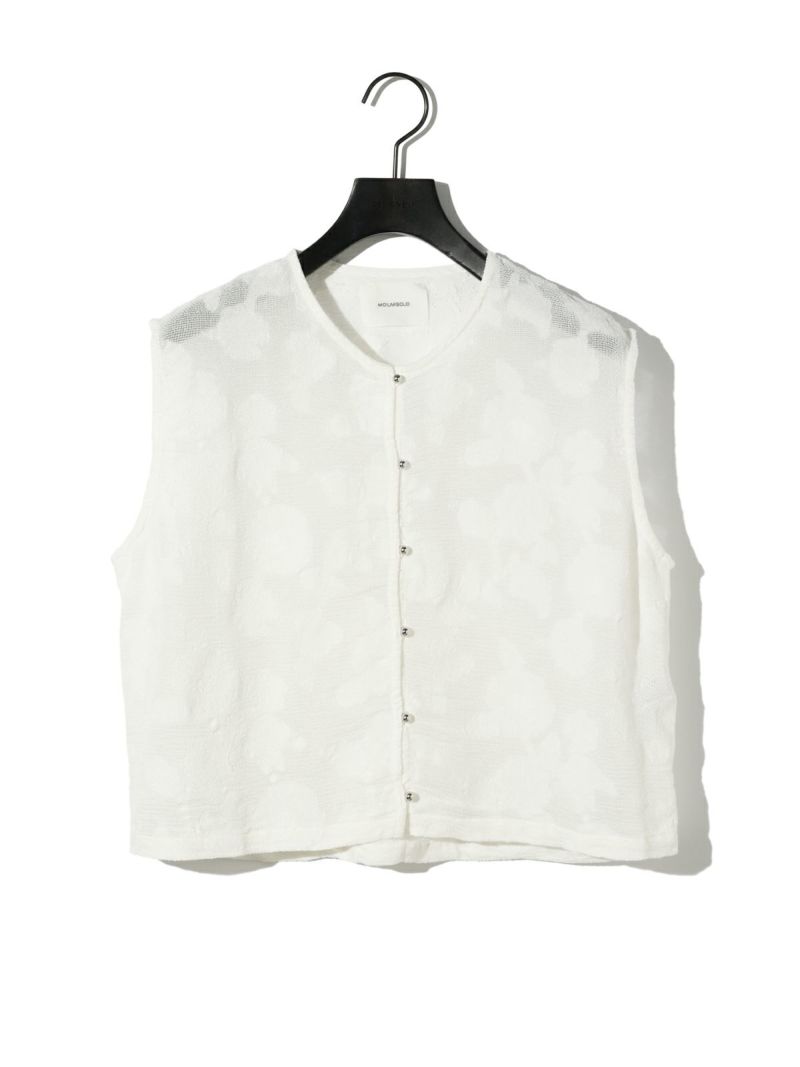 MIDIUMISOLID for Ladies カットジャカードレースベスト