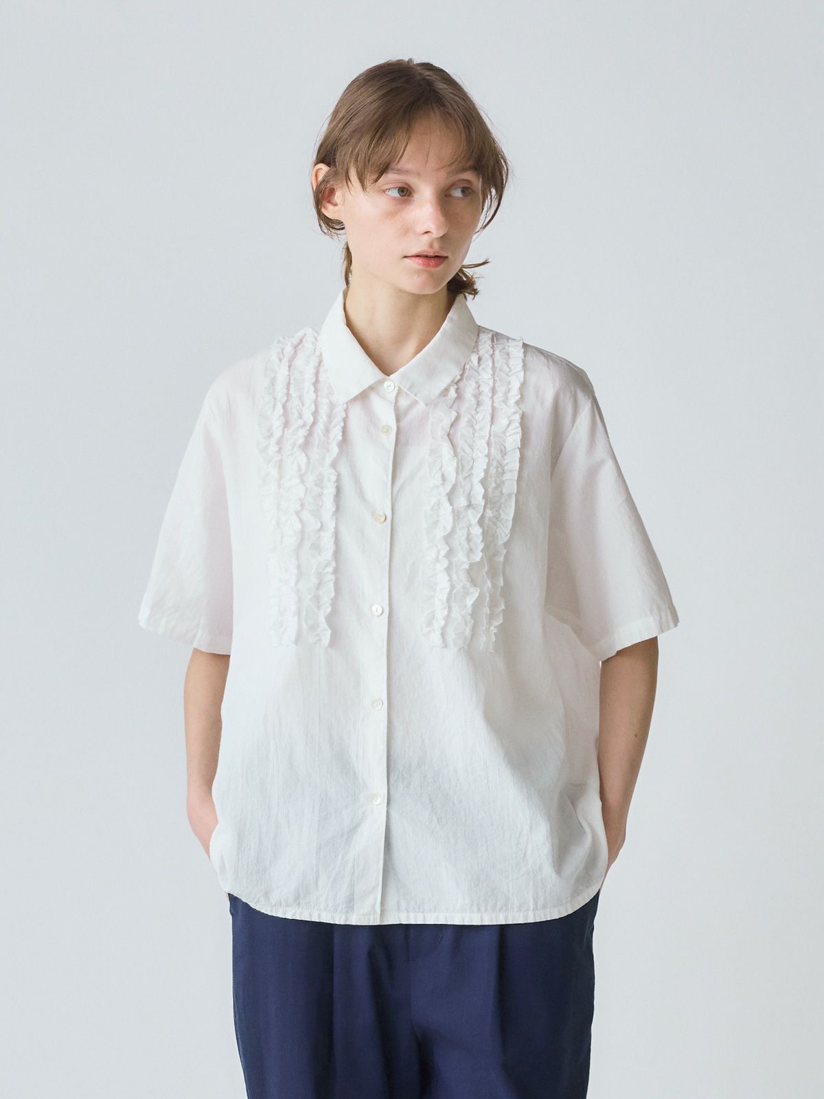 front frill shirt