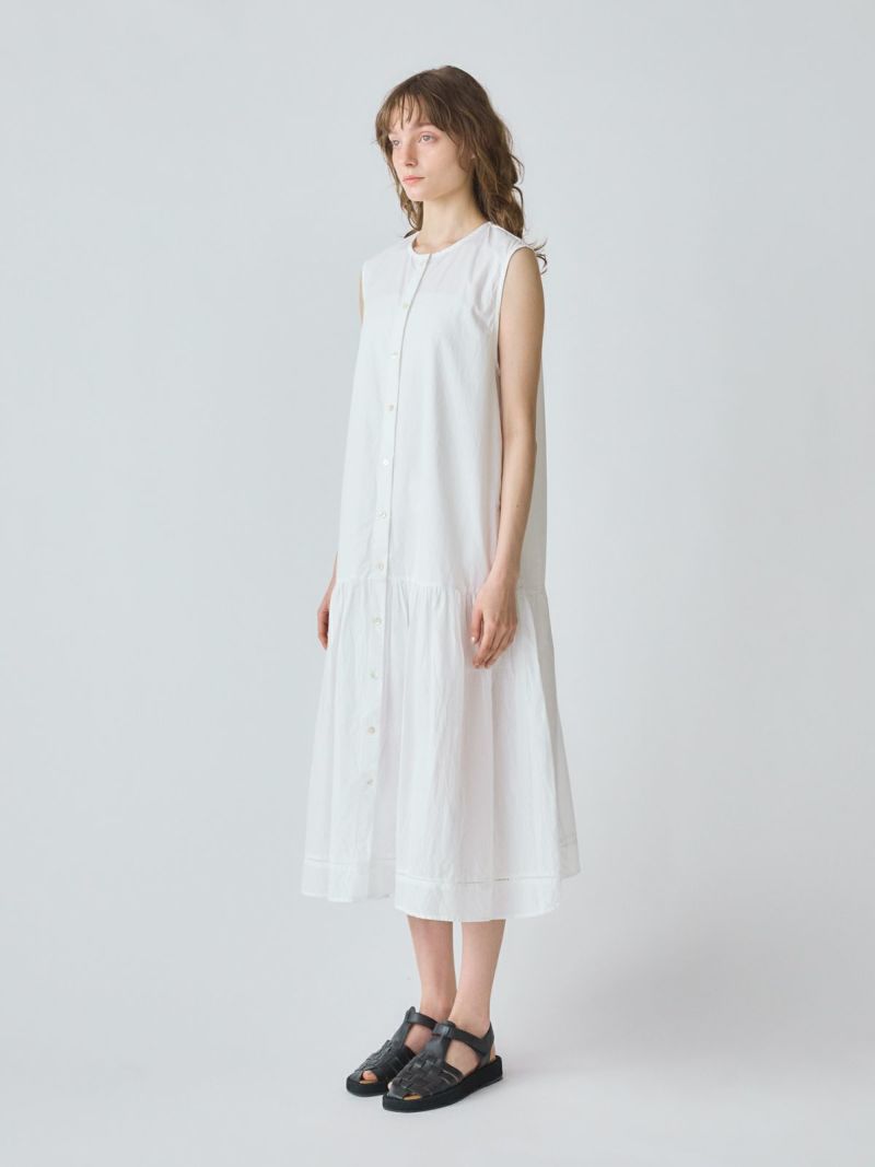 MidiUmi 白のワンピース MidiUmi ハーフスリーブタックワンピース｜ MARcourt ONLINE