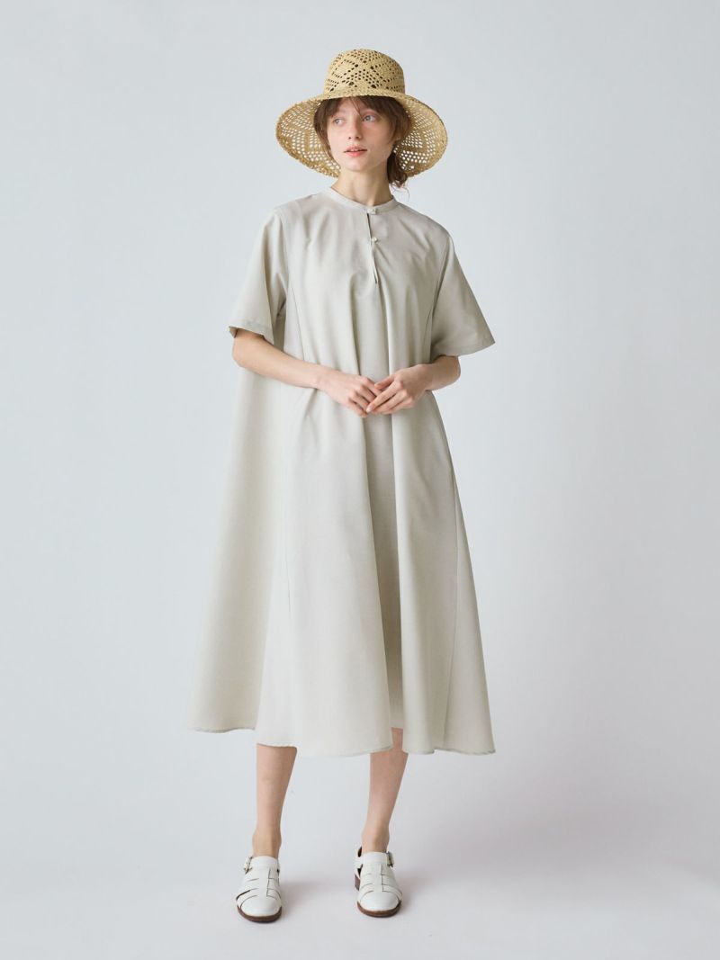 ★関税込★【SELF PORTRAIT】イエローブークレミディワンピース MidiUmi スタンドカラープレンティワンピース｜ MARcourt ONLINE