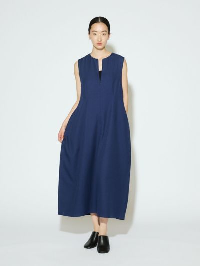 MIDIUMISOLID for Ladies フィットコクーンワンピース