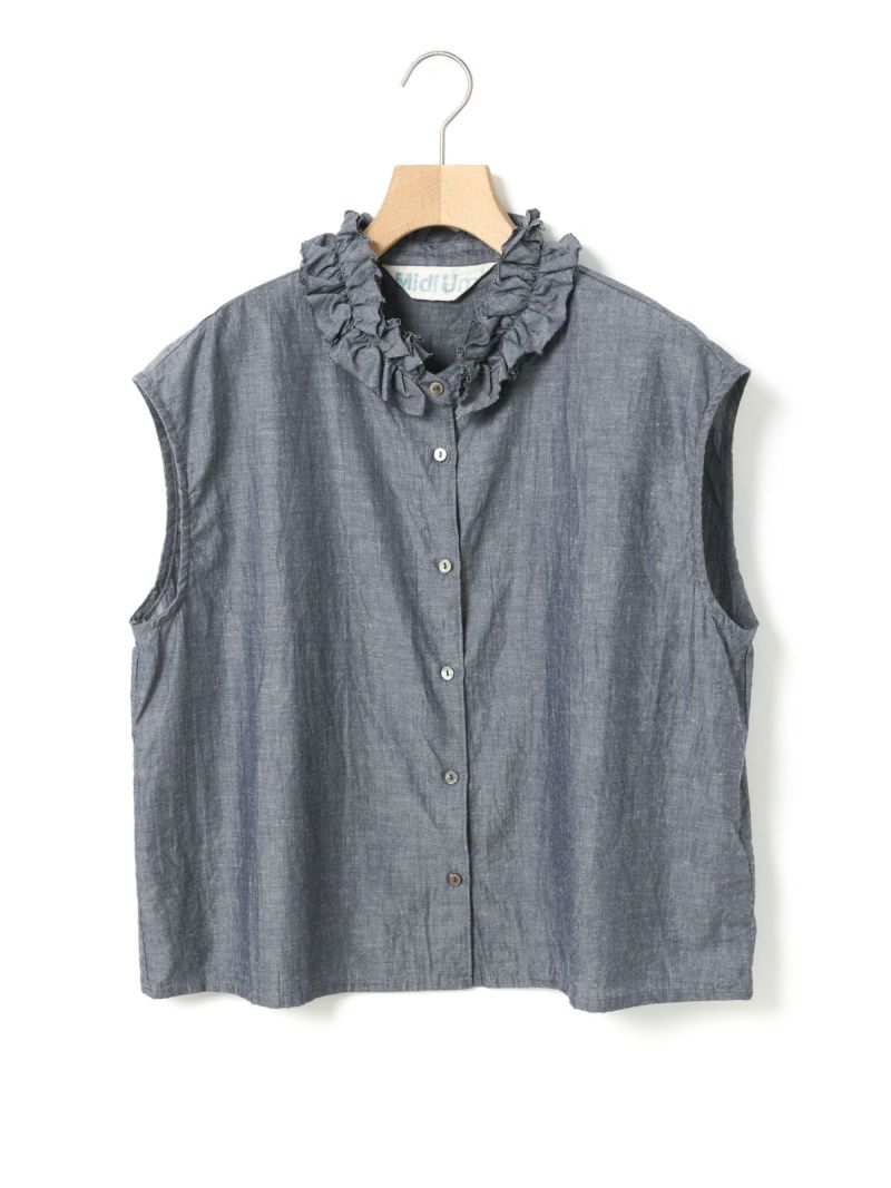 みーページ MidiUmi ボリュームフリルカラーシャツ｜ MARcourt ONLINE STORE