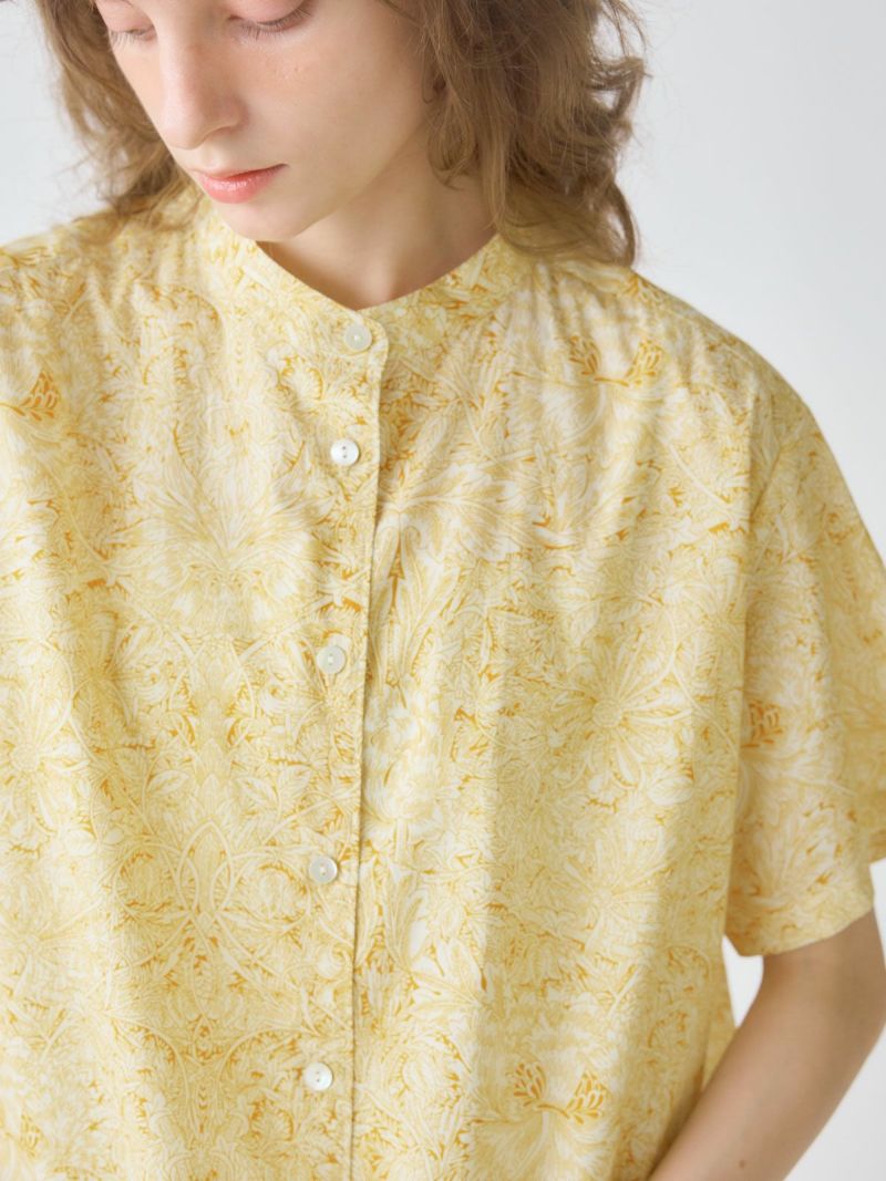 #セールMidiUmi #LIBERTY#プリント半袖シャツモリス　タナローン セールMidiUmi #LIBERTY#プリント半袖シャツモリス タナローン