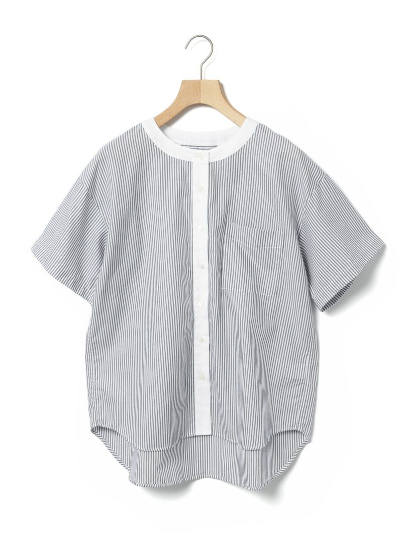 mutimer 短丈ストライプshirt mutimer 短丈ストライプshirt