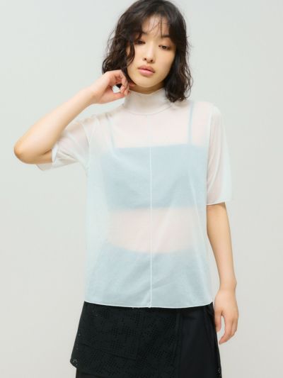 MIDIUMISOLID for Ladies メローシアーハーフスリーブインナー