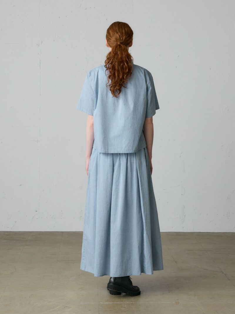 MidiUmi シャンブレーギャザースカート｜ MARcourt ONLINE STORE