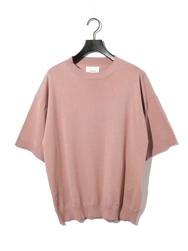 MIDIUMISOLID for Ladies ハーフスリーブニットプルオーバー