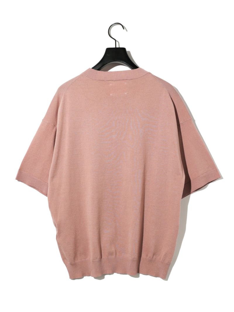 MIDIUMISOLID for Ladies ハーフスリーブニットプルオーバー