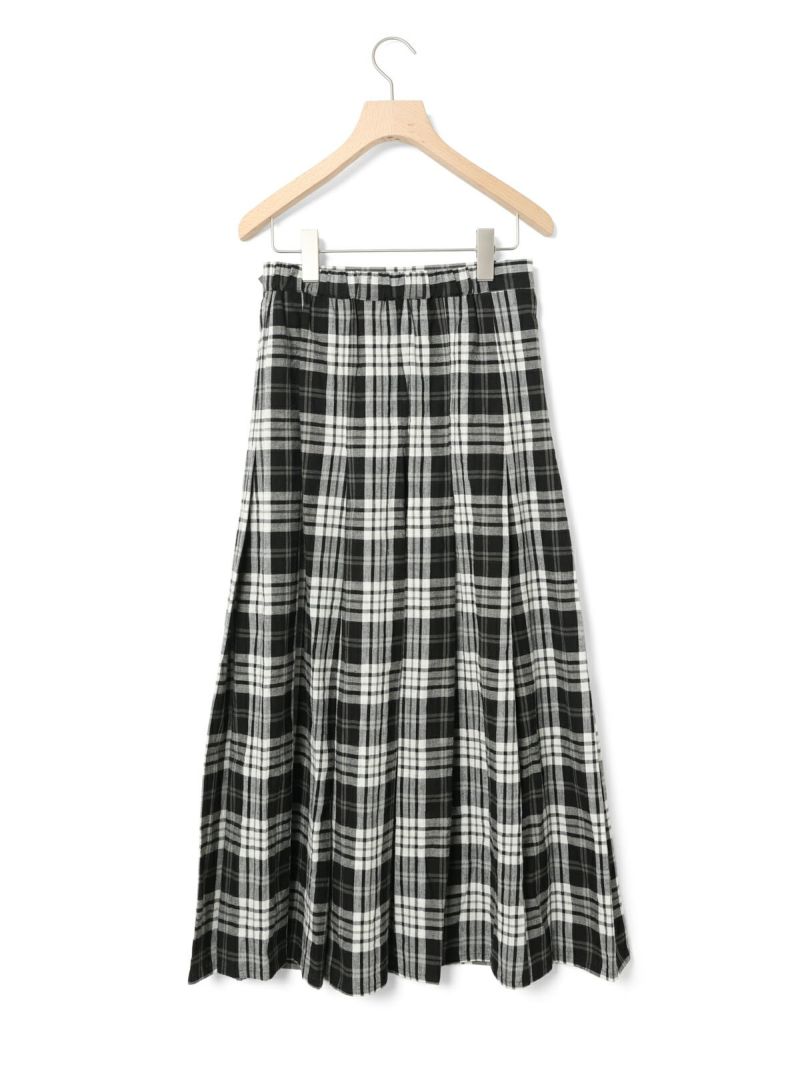 ✔️ MidiUmi ミディウミ コットンリネン スカート 日本製 チェック 楽天市場】【30％OFF】MIDIUMI（ミディウミ） チェック タックス