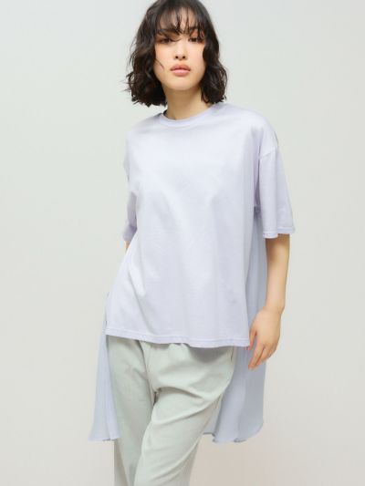 MIDIUMISOLID for Ladies ウーブンコンビネーションT