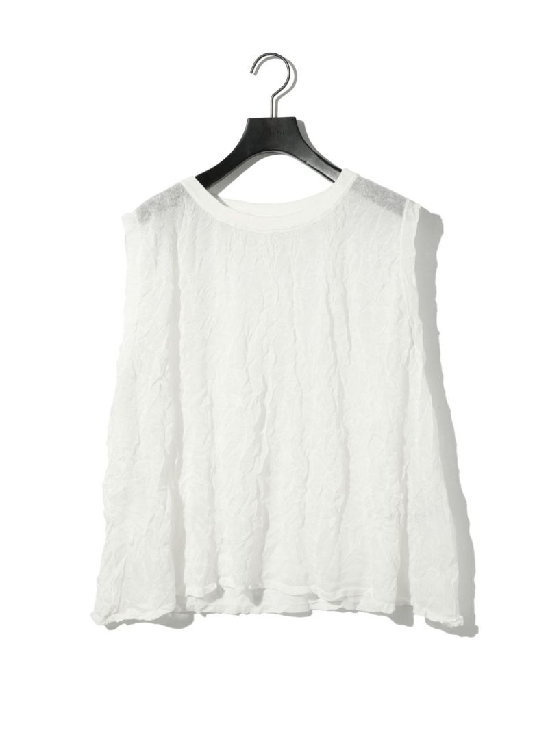 MIDIUMISOLID for Ladies シアーワッシャーベスト｜ MARcourt