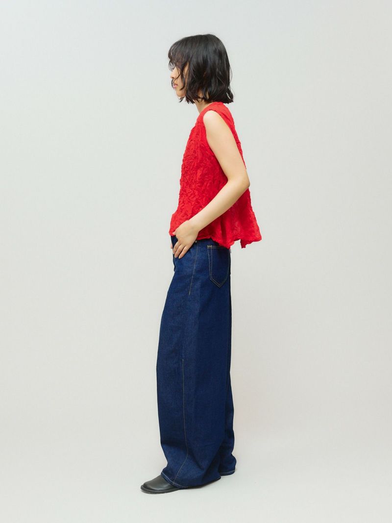 MIDIUMISOLID / ミディウミソリッド MIDIUMISOLID for Ladies シアーワッシャーベスト MIDIUMISOLID for Ladies シアーワッシャーベスト｜ MARcourt