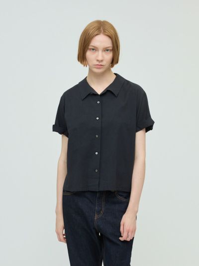 mizuiro ind ロールアップスリーブシャツ