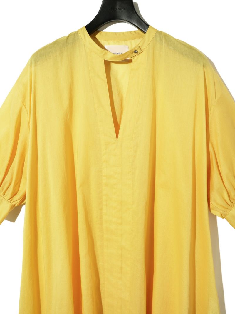 MIDIUMISOLID for Ladies スタンドカラースキッパーワンピース