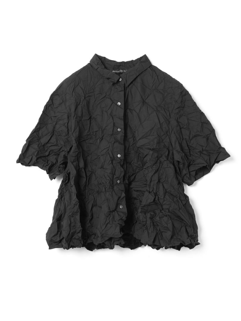 ミズイロインド　imitation leather short shirt 楽天市場】mizuiro ind ミズイロインド imitation leather short