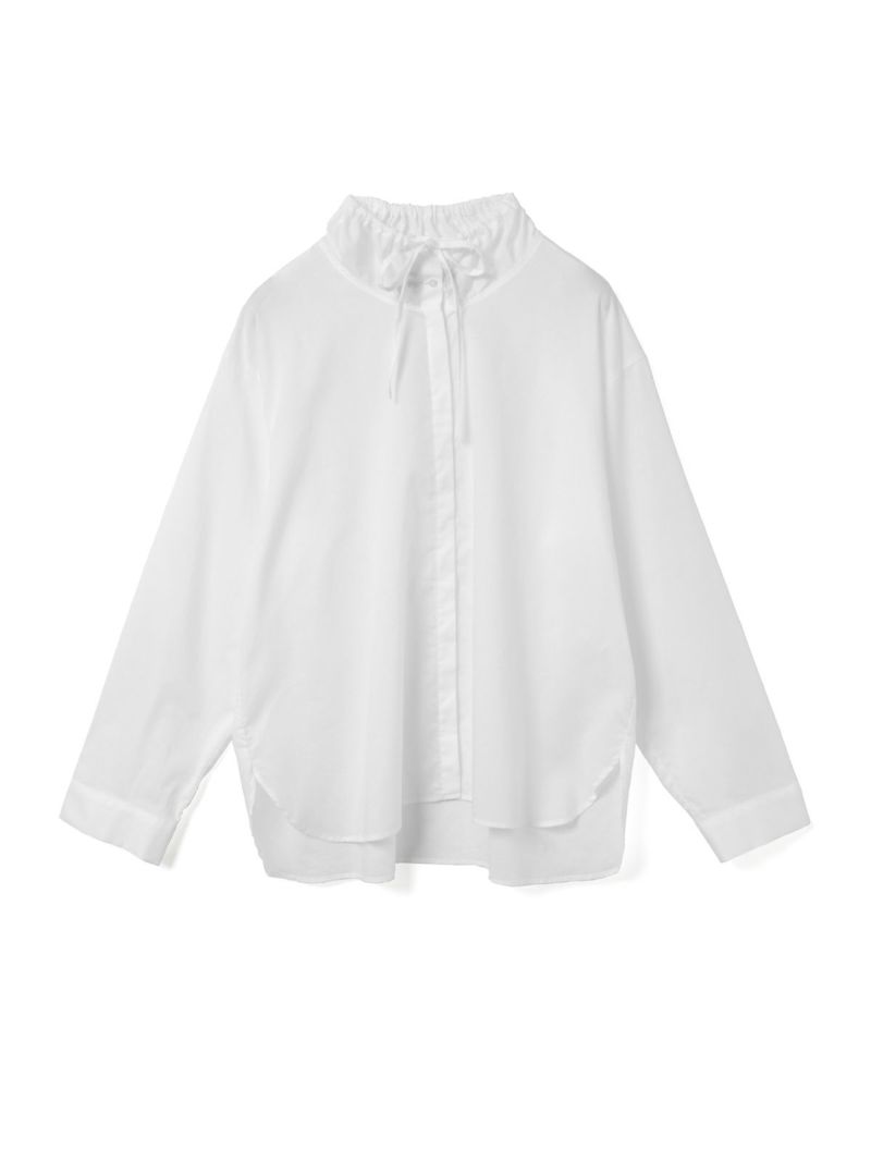 mizuiro ind ギャザースタンドカラーシャツ｜ MARcourt ONLINE