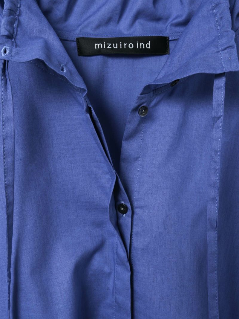 mizuiro ind ギャザースタンドカラーシャツ｜ MARcourt ONLINE STORE