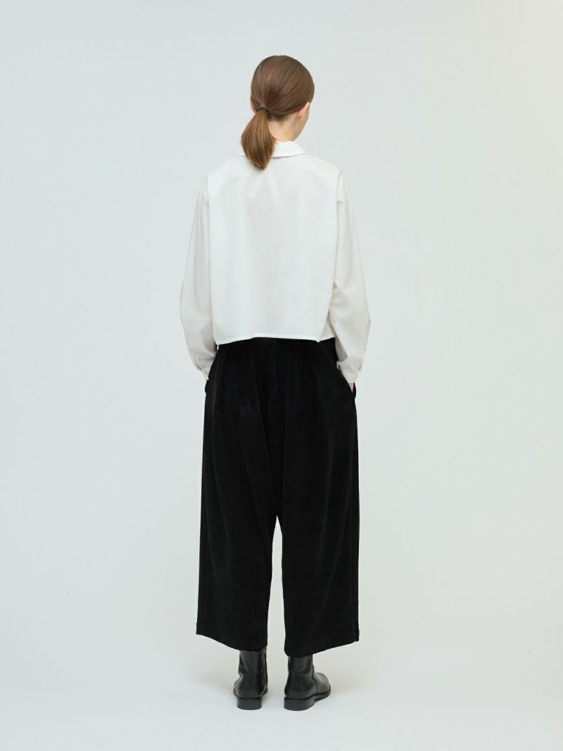 mizuiroind ダブルカラーシャツ　ブラック mizuiro ind ダブルカラーシャツ｜ MARcourt ONLINE STORE