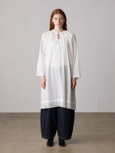 MidiUmi ヘムレーススモックワンピース