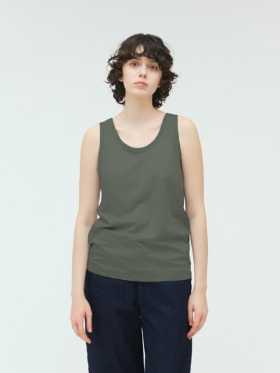 mizuiro ind ベーシックリブタンクトップ