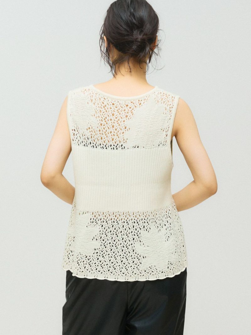 MIDIUMISOLID for Ladies ダウンベスト　ホワイト ファッション 通販ファッション - MIDIUMISOLID for Ladies