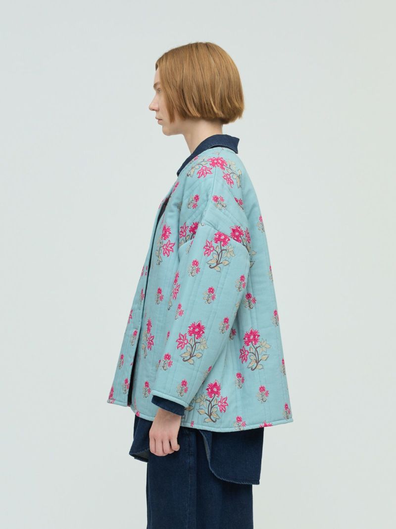 【mizuiro ind】2023年AW インディアンプリントキルトジャケット mizuiro ind indian print quilt JK | CoCo Cuore