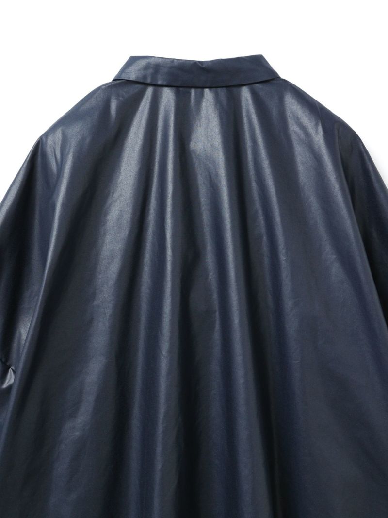 【新品タグ付き♡近年モデル】ミズイロインド　ハーフスリーブワイドシャツワンピース mizuiroind ワンピース mizuiro ind ワイドハーフスリーブシャツ