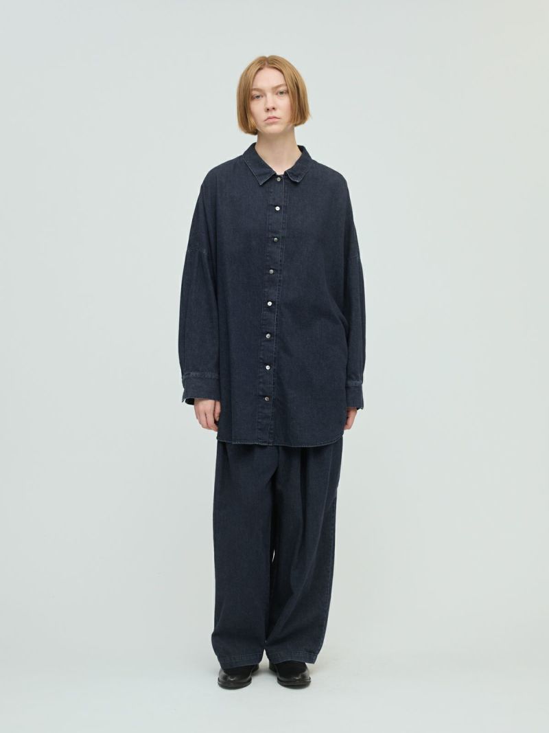mizuiro ind デニムタックワイドパンツ｜ MARcourt ONLINE STORE