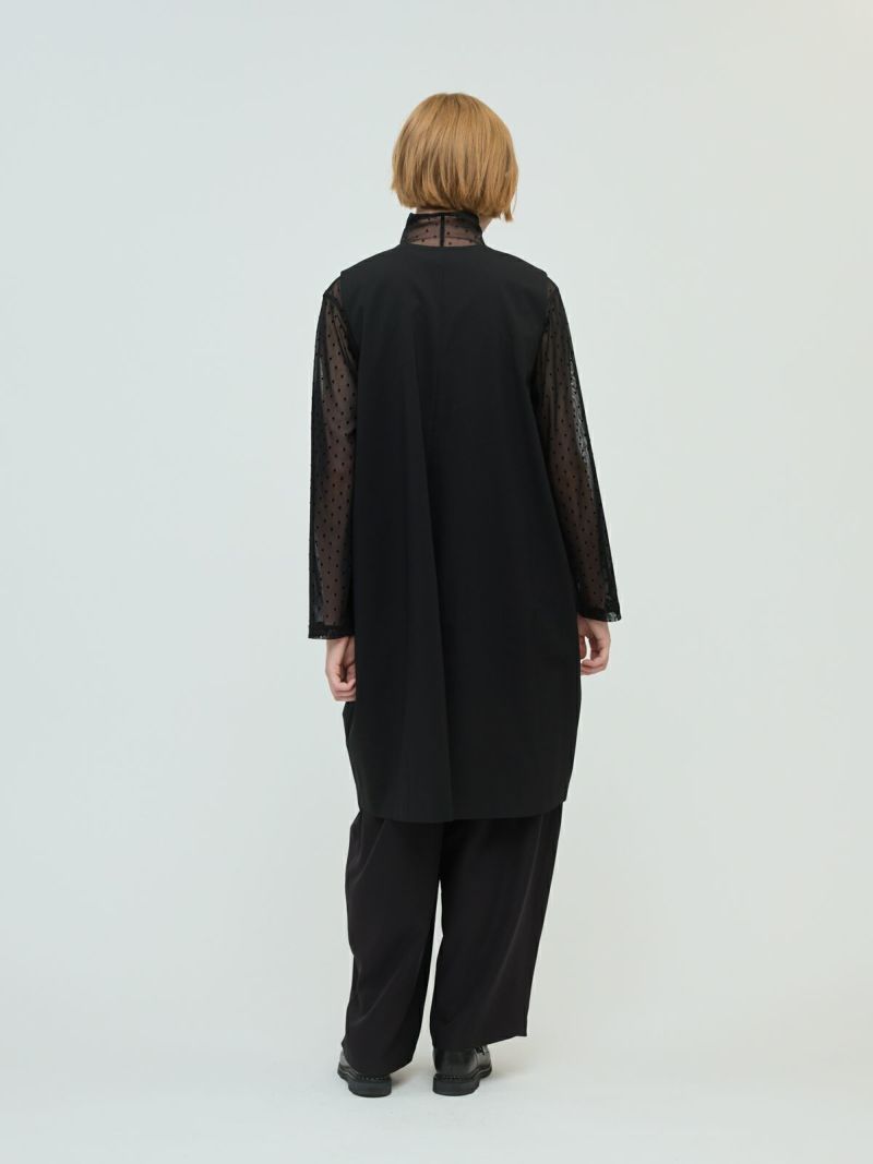 mizuiro ind メッシュドットハイネックプルオーバー｜ MARcourt
