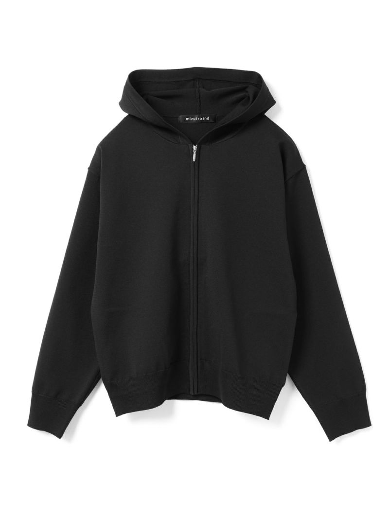 mizuiro ind ジップフードニットプルオーバー｜ MARcourt ONLINE STORE