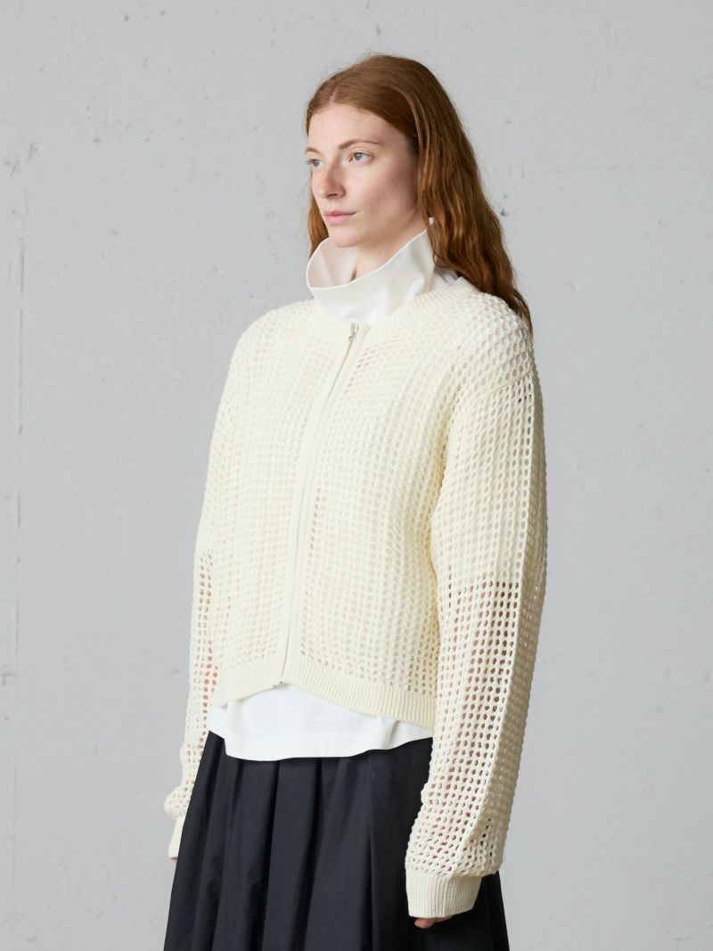 MidiUmi メッシュニットジップカーディガン｜ MARcourt ONLINE