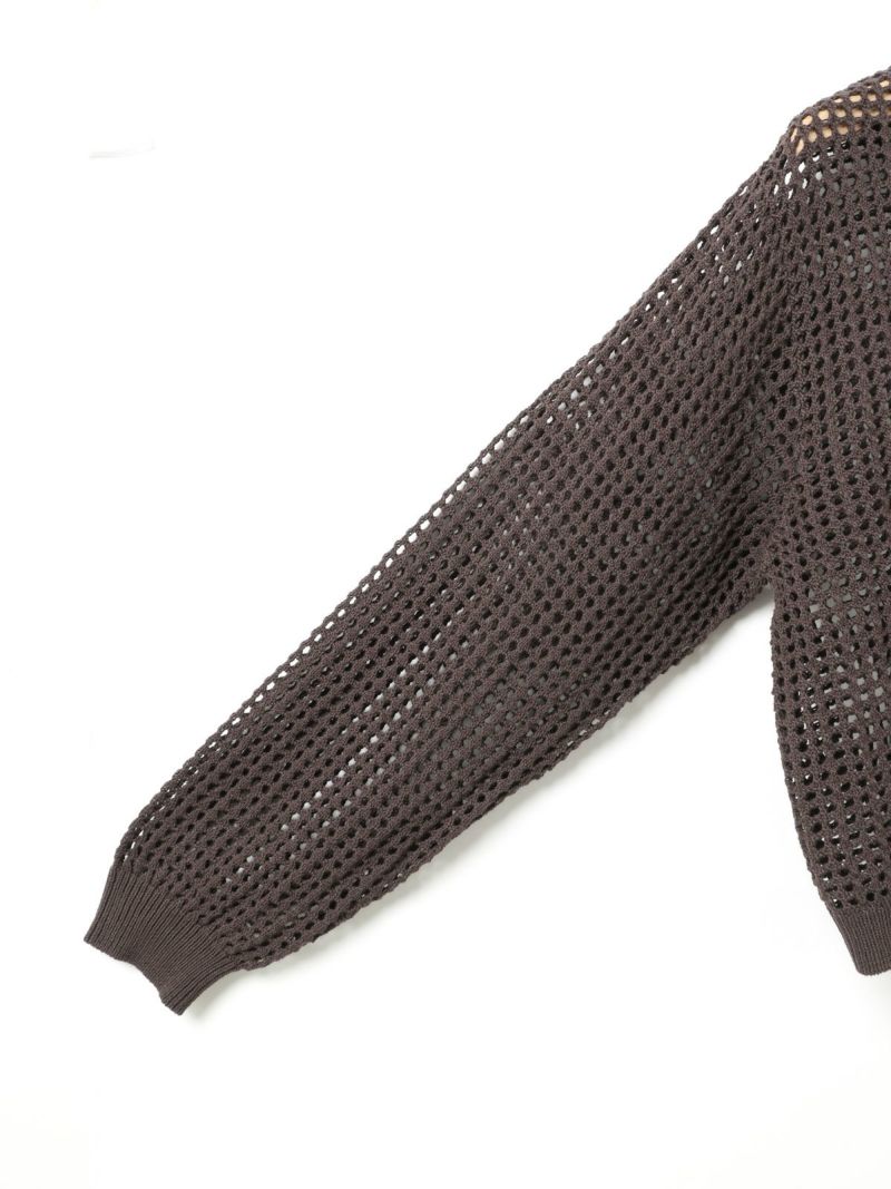 MidiUmi メッシュニットジップカーディガン｜ MARcourt ONLINE