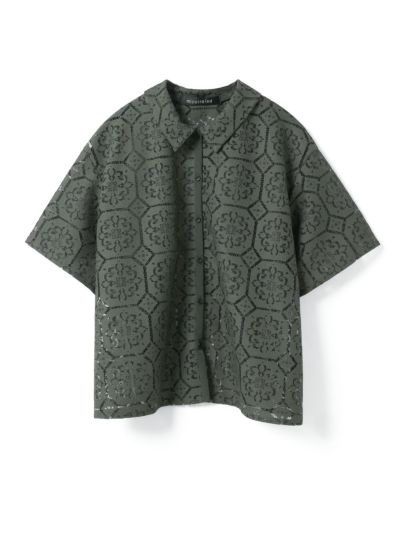 mizuiro ind タイルレースシャツ