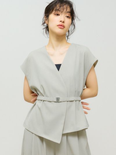 MIDIUMISOLID for Ladies ノーカラージレ