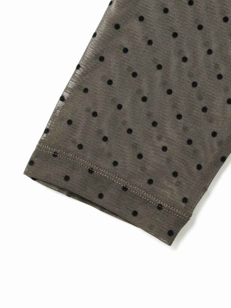 mizuiro ind メッシュドットクルーネックプルオーバー｜ MARcourt