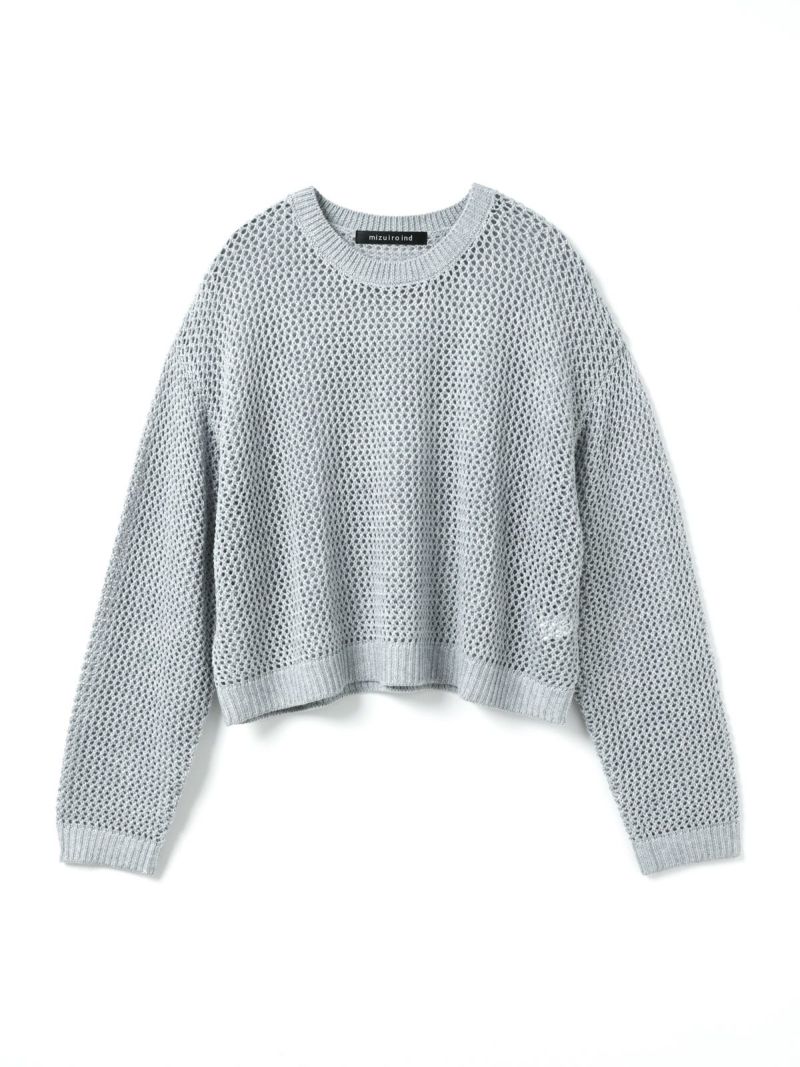 mizuiro ind メッシュクルーネックプルオーバー｜ MARcourt