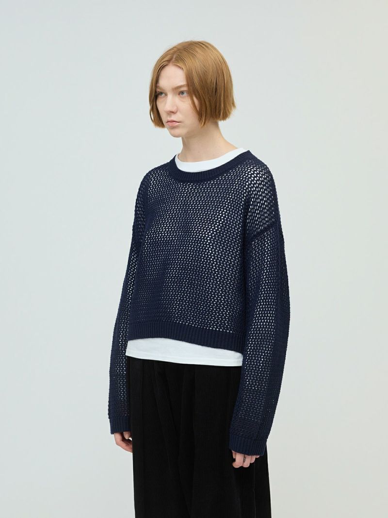 mizuiro ind メッシュクルーネックプルオーバー｜ MARcourt