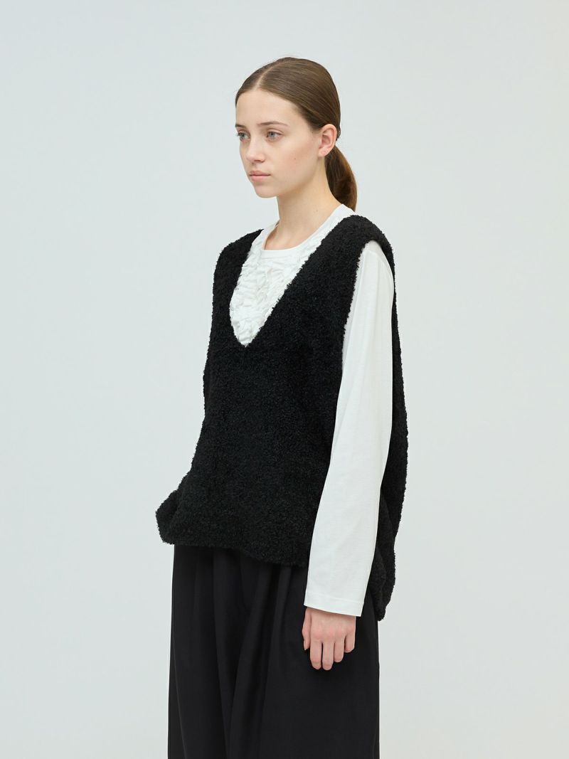 mizuiro ind へアリーVネックベスト｜ MARcourt ONLINE STORE