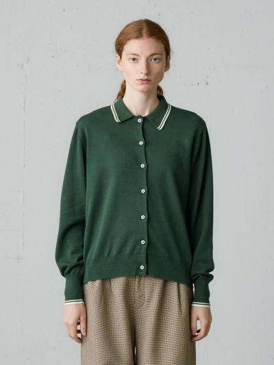 MidiUmi ポロニットカーディガン