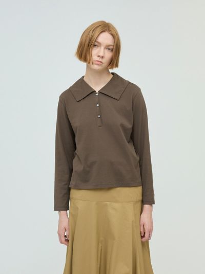 mizuiro ind ワイドカラーポロシャツ