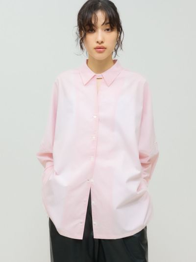 MIDIUMISOLID for Ladies スキッパーポンチョシャツ