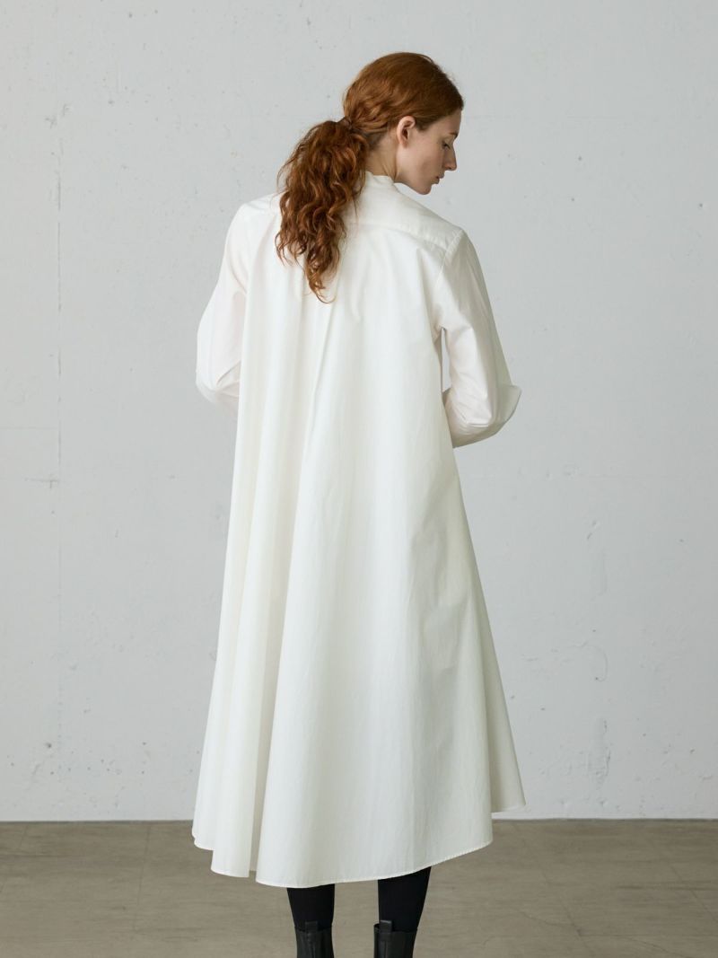 ADEAMホワイトシャツワンピース ADEAM】ホワイト シャツワンピース