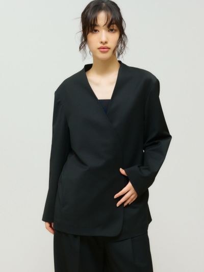 MIDIUMISOLID for Ladies ダブルブレストライトジャケット