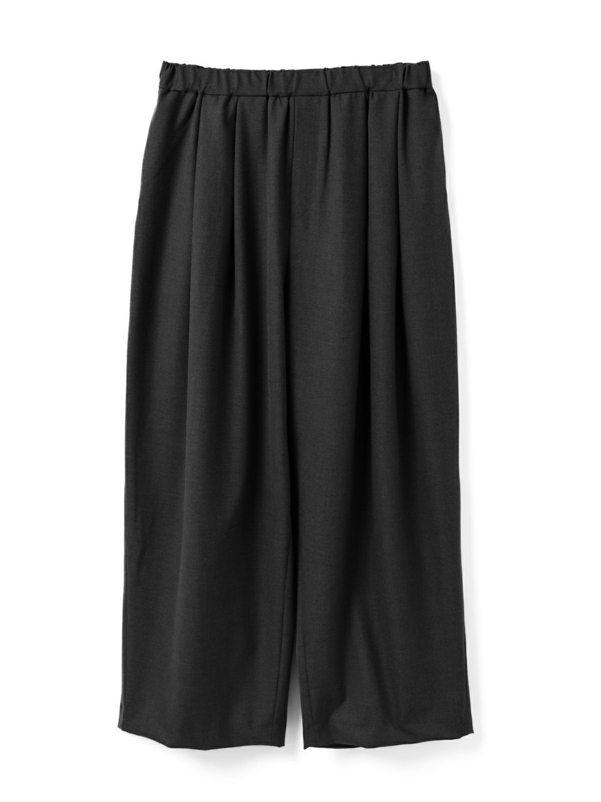 【イタリア製】Brioni コーデュロイ　セミワイドトラウザーズ　ブラック mizuiro ind ワイドタックパンツ｜ MARcourt ONLINE STORE