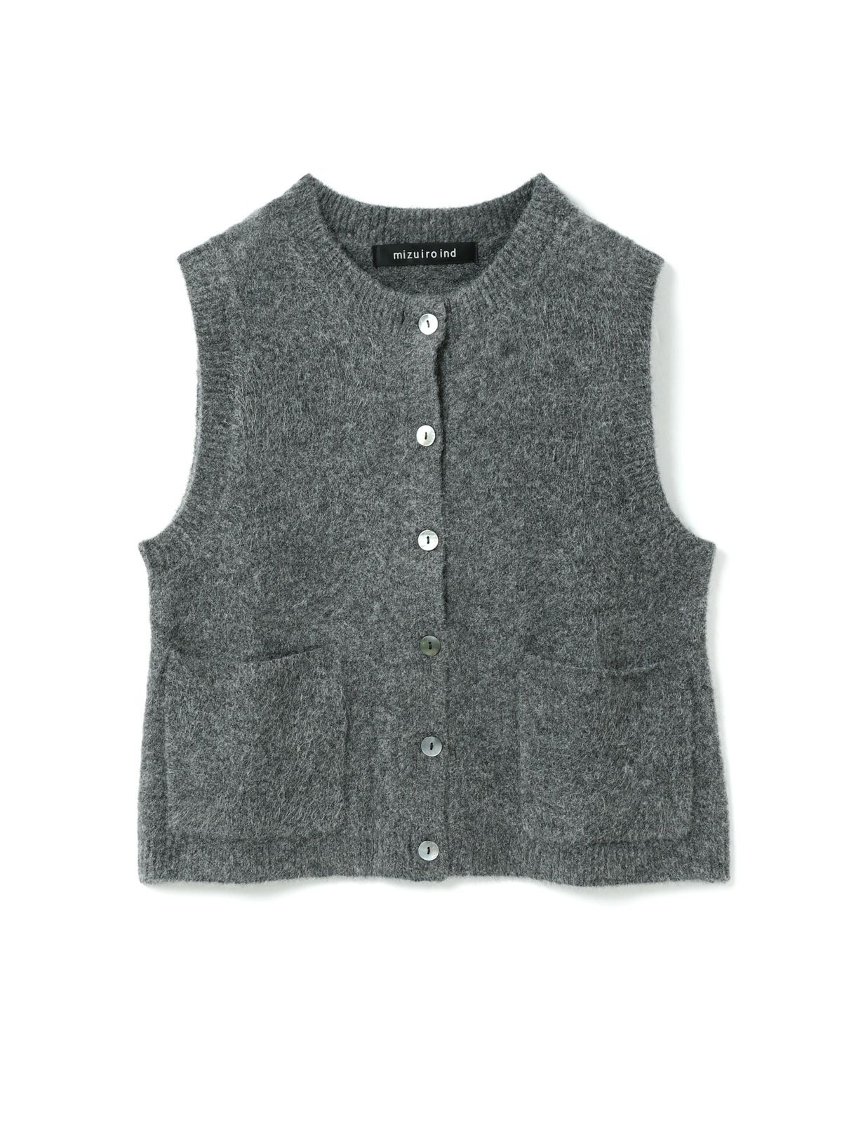 mizuiro ind ブークレクルーネックベスト｜ MARcourt ONLINE STORE