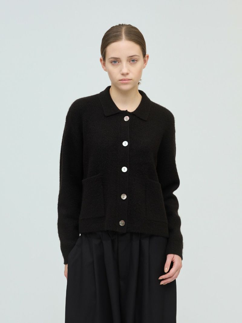 short C/D with collar / black