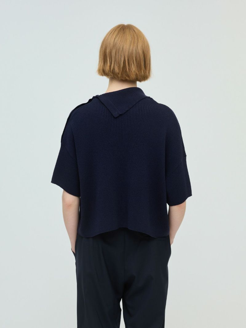 mizuiro ind アシンメトリーカラーリブプルオーバー｜ MARcourt ONLINE