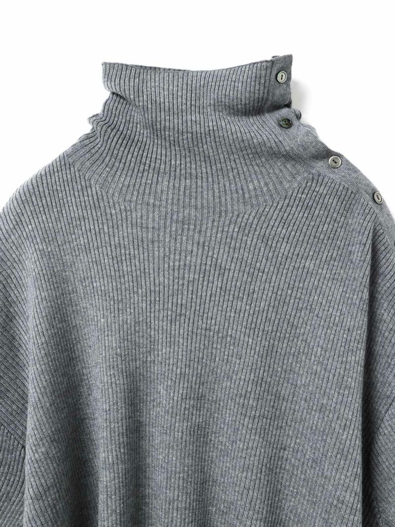 mizuiro ind アシンメトリーカラーリブプルオーバー｜ MARcourt ONLINE