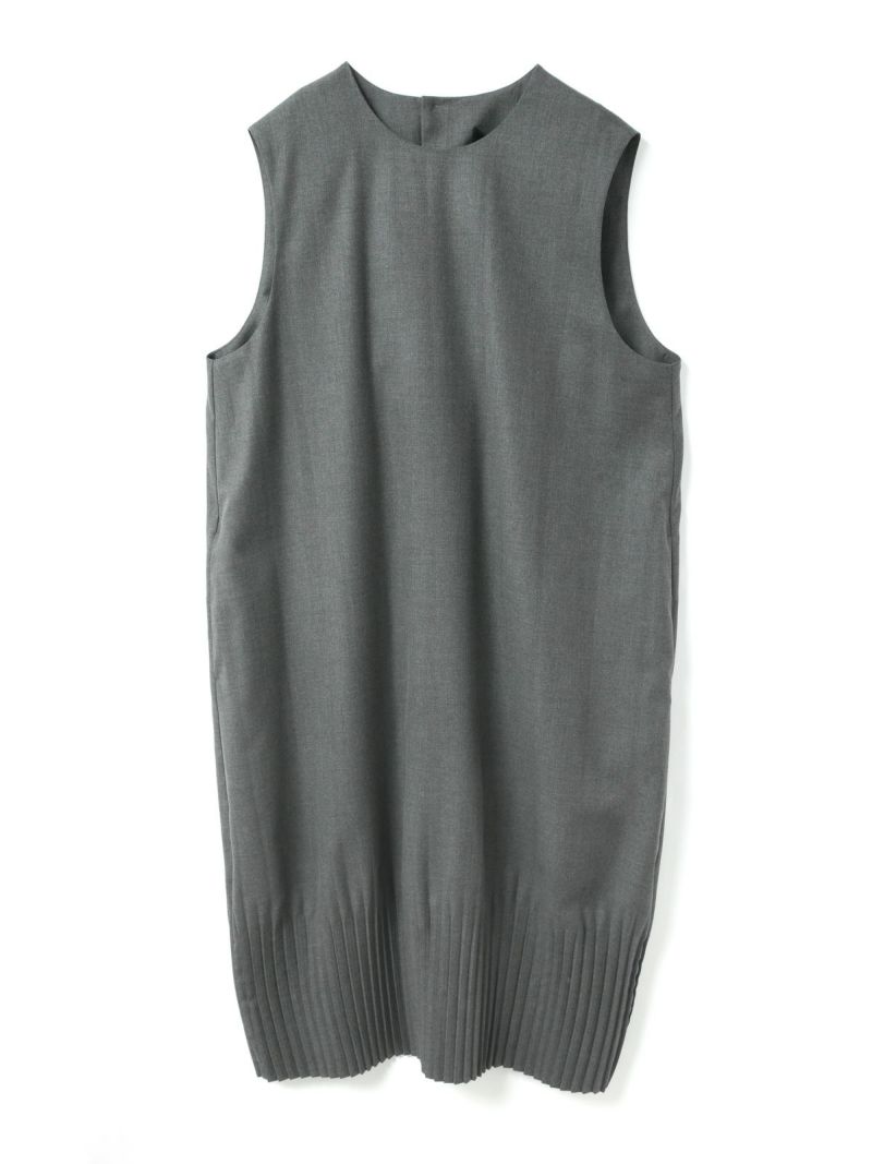 ブラック プリーツ ノースリーブ ワンピース SENSE OF PLACE by URBAN RESEARCH ノースリーブワンピース FREE